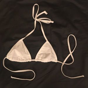 White American Apparel bikini top